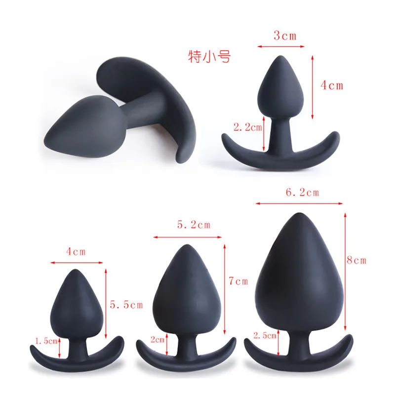 4pcs Soft Silicone Anal Plug Sex Toys For Men Women Prostate Massager Anal Plug Anus Dildo Adult Products For Gay Masturbation