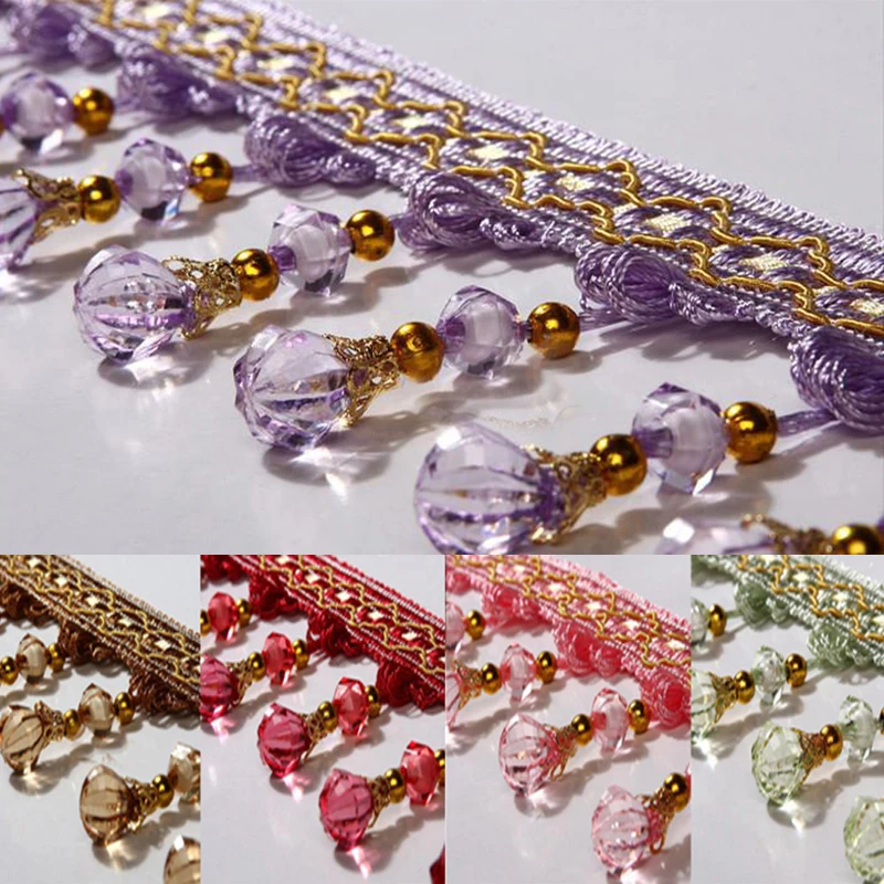 Window curtain tassel fringe trim pumpkin crystal beaded ribbon for sewing curtain accessories home textile Drapery Sewing Decor
Window curtain tassel fringe trim pumpkin crystal beaded ribbon for sewing curtain accessories home textile Drapery Sewing Decor
