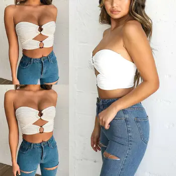 Fashion Sexy Women Off Shoulder Solid Crop Wrapped Chest Clubwear Casual Summer Elastic Tube Tops Cami
Fashion Sexy Women Off Shoulder Solid Crop Wrapped Chest Clubwear Casual Summer Elastic Tube Tops Cami