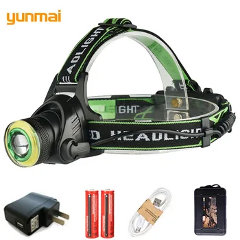 yunmai 10000LM COB LED Headlamp Headlight USB Zoomable Head Torch Lampe Rechargable 18650 Battery LED Light Lantern For Camping
yunmai 10000LM COB LED Headlamp Headlight USB Zoomable Head Torch Lampe Rechargable 18650 Battery LED Light Lantern For Camping