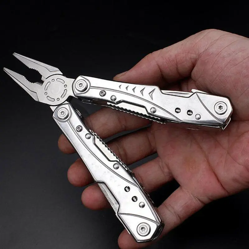 Iadoaixnal portable folding plier tools set outdoor multi-function pliers stainless survival knife pliers
Iadoaixnal portable folding plier tools set outdoor multi-function pliers stainless survival knife pliers