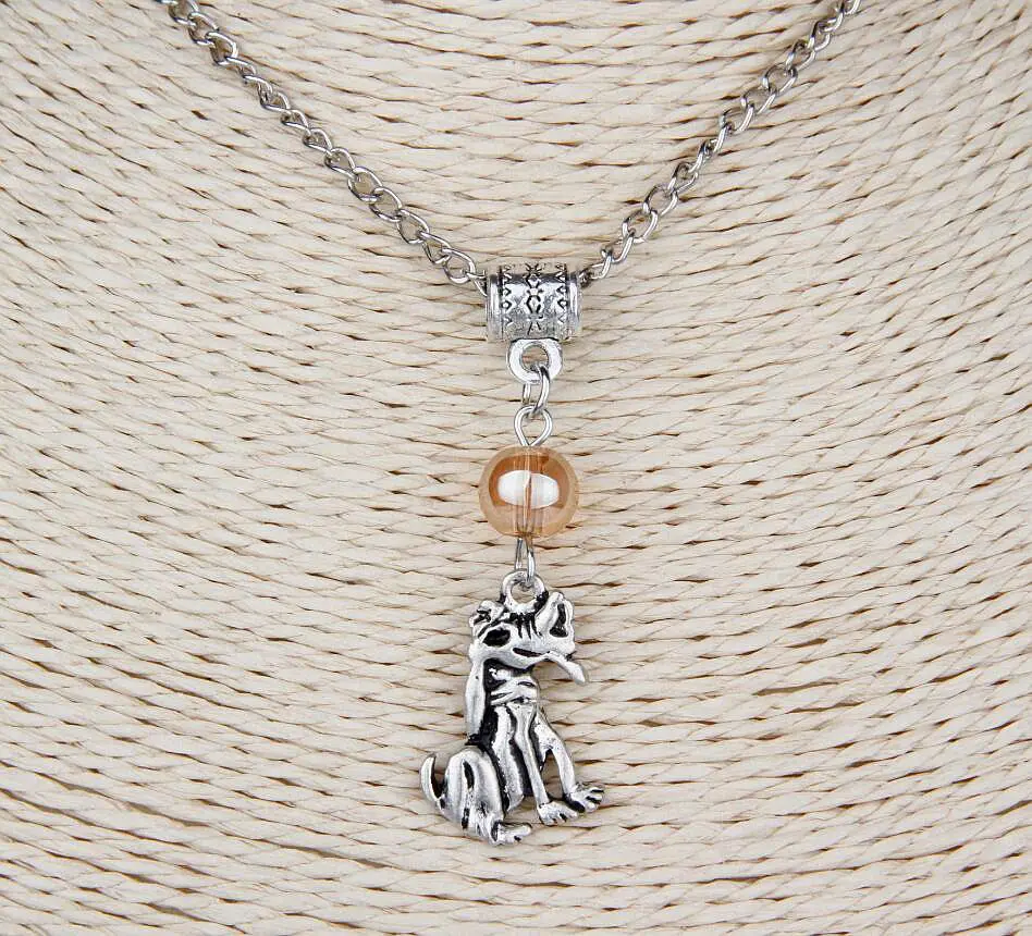 Hot 10PCS Zinc Alloy Plating Silver Cute Dog&Multicolor Beads Charm Pendant Popular Short Clavicle Necklace DIY For Women G185
Hot 10PCS Zinc Alloy Plating Silver Cute Dog&Multicolor Beads Charm Pendant Popular Short Clavicle Necklace DIY For Women G185