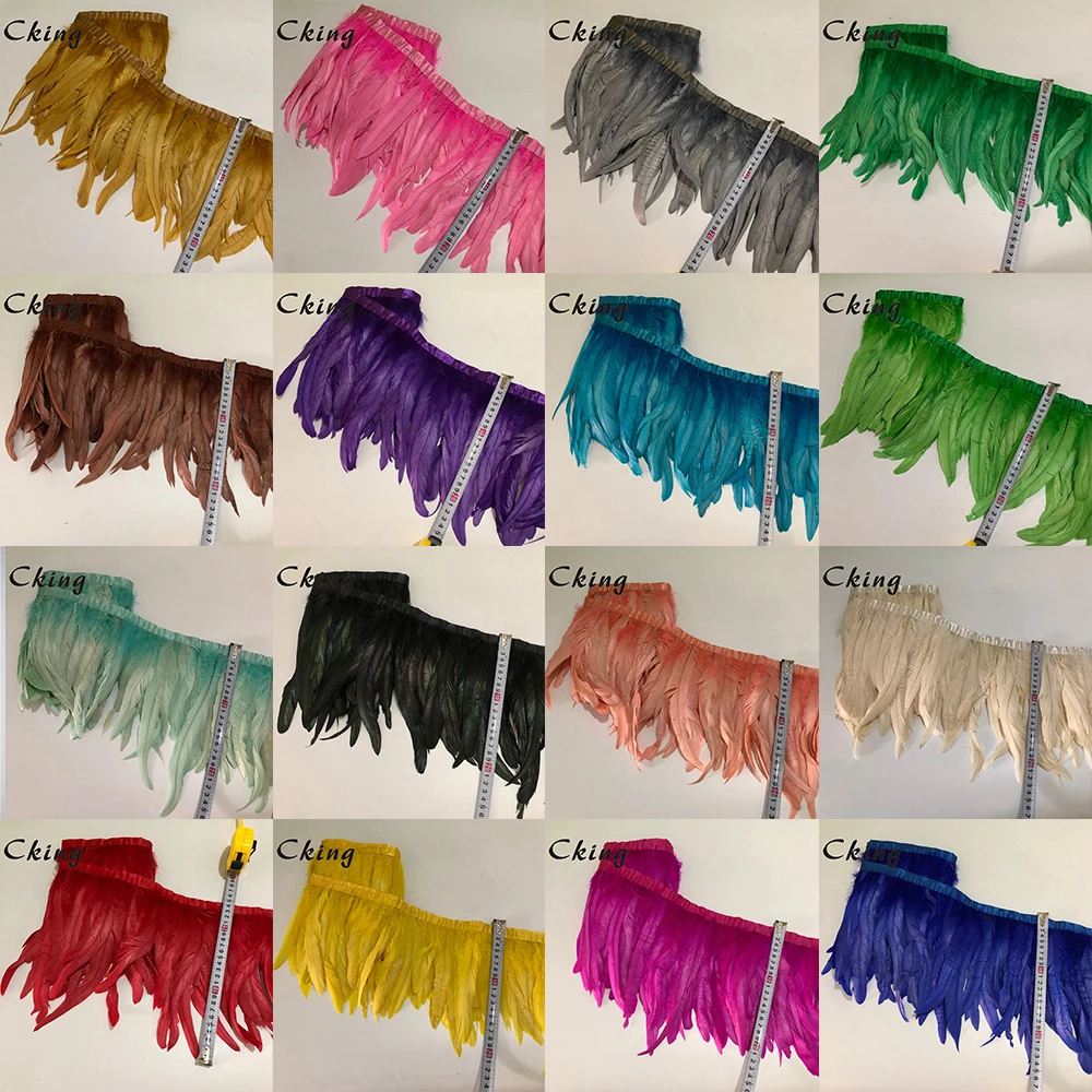 2 Meters 8-10 inch 20-25cm Width Rooster Tail Feather Trim Coque Feather Trimming For Crafts Dress Skirt Costumes Plumes
2 Meters 8-10 inch 20-25cm Width Rooster Tail Feather Trim Coque Feather Trimming For Crafts Dress Skirt Costumes Plumes