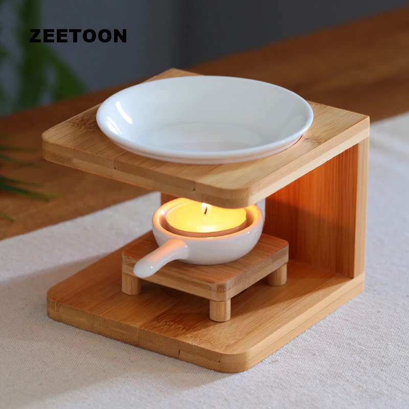 Natural Bamboo Art Aroma Lamps Incense Burner Candle Essential Oil Heater Incense Holder Censer Candlestick Night Light Decor
Natural Bamboo Art Aroma Lamps Incense Burner Candle Essential Oil Heater Incense Holder Censer Candlestick Night Light Decor