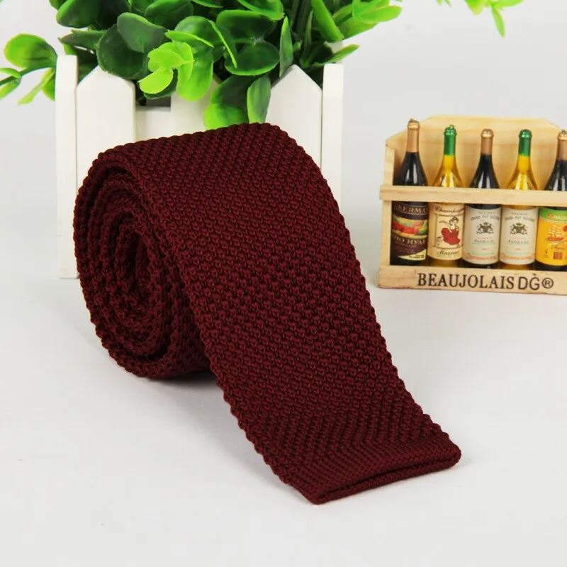 5.5 cm wine red tie knit knitted necktie narrow slim skinny men high fashion 2016
5.5 cm wine red tie knit knitted necktie narrow slim skinny men high fashion 2016
