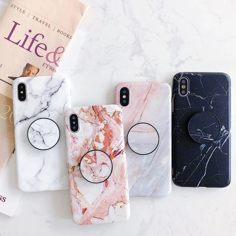 Luxury Marble Matte Universal holder Phone Case For iPhone 6 6S 7 8 Plus Soft Tpu case Phone Cover for iPhone XS XR XS MAX
Luxury Marble Matte Universal holder Phone Case For iPhone 6 6S 7 8 Plus Soft Tpu case Phone Cover for iPhone XS XR XS MAX