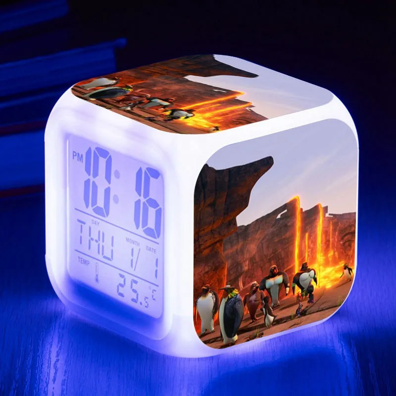 The Surfing penguins reloj despertador Surf's Up Alarm Clock reveil projection LED Digital Alarm Clocks Luminous Watch Toys
The Surfing penguins reloj despertador Surf's Up Alarm Clock reveil projection LED Digital Alarm Clocks Luminous Watch Toys