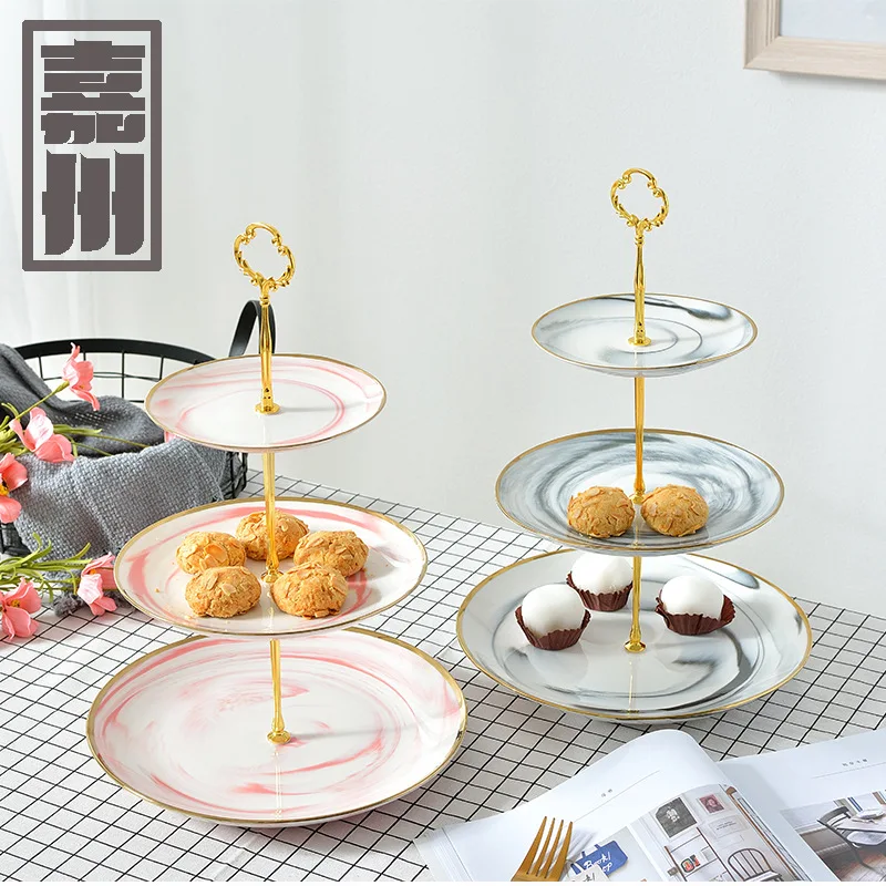Ceramic European Ceramic Phnom Penh Marble Pattern Three-layer Dim Sum Chain Dish Living Room Fruit Disc Cake Dry Fruit
Ceramic European Ceramic Phnom Penh Marble Pattern Three-layer Dim Sum Chain Dish Living Room Fruit Disc Cake Dry Fruit