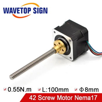 Nema17 Stepper Motor with T8 Screw Lead 8mm 100mm 42 Motor 42BYGH 3D Printer Motor with Screw for 3D Printer.
Nema17 Stepper Motor with T8 Screw Lead 8mm 100mm 42 Motor 42BYGH 3D Printer Motor with Screw for 3D Printer.