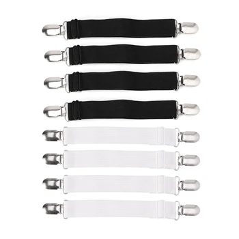 4Pcs Sheet Grippers Straps Fasteners Hold Grips Elastic Clips Gripper Bedspread Sheet Clip
4Pcs Sheet Grippers Straps Fasteners Hold Grips Elastic Clips Gripper Bedspread Sheet Clip
