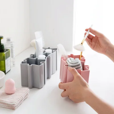 Plastic Makeup Organizer Splicing Dressing Table Cosmetic Organizer Box Eyeliner Makeup Brush Cup Bahroom table organizer
Plastic Makeup Organizer Splicing Dressing Table Cosmetic Organizer Box Eyeliner Makeup Brush Cup Bahroom table organizer