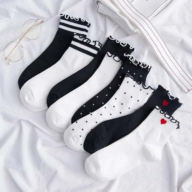 White Cotton Wedding Beautiful Free Size Strip 8 Colors Comfortable Love Dot Black Red Heart Socks 1Pair Casual Soft
White Cotton Wedding Beautiful Free Size Strip 8 Colors Comfortable Love Dot Black Red Heart Socks 1Pair Casual Soft