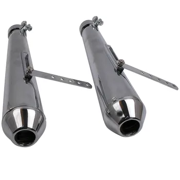 2x Universal 17 Chrome Reverse Cone Shorty Bike Exhaust Silencer Mufflers PAIR Daytona 17 inch
2x Universal 17 Chrome Reverse Cone Shorty Bike Exhaust Silencer Mufflers PAIR Daytona 17 inch