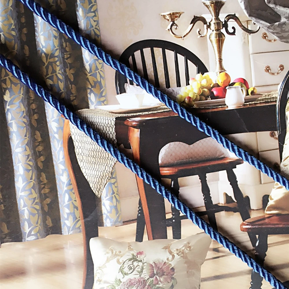 Sofa Cushion Cover Pipping Cord Three Strands of Blue Rope Decorative Accessories 6mm Diameter Sell by 5 meters per bale
Sofa Cushion Cover Pipping Cord Three Strands of Blue Rope Decorative Accessories 6mm Diameter Sell by 5 meters per bale