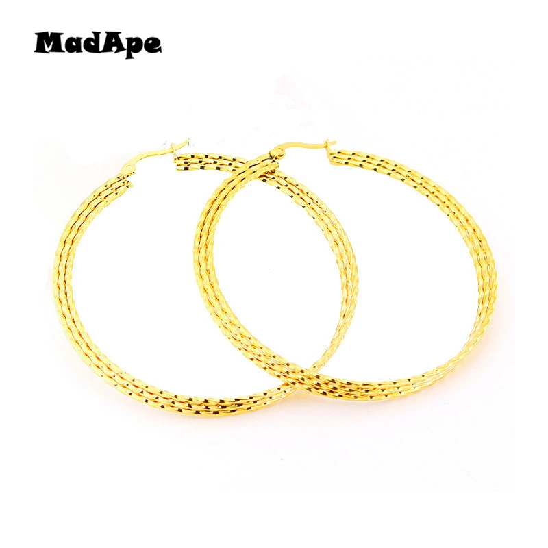 MadApe Stainless Steel Hoop Earrings 2019 Fashion Classic 4 Color Large Hoop Earrings For Women Jewelry Round Earring Wholesale
MadApe Stainless Steel Hoop Earrings 2019 Fashion Classic 4 Color Large Hoop Earrings For Women Jewelry Round Earring Wholesale