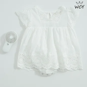 Super Sweet White Lace Baby Girls Bodysuits Dress Korean Summer Top Quality Twin Baby Clothing 1st Birthday Princess Girl Onesie
Super Sweet White Lace Baby Girls Bodysuits Dress Korean Summer Top Quality Twin Baby Clothing 1st Birthday Princess Girl Onesie