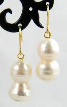 free shipping>>>>noble jewelry 10-14mm natural Australian white pearl gourd earrings14K/20 YELLOW GOLD hook
free shipping>>>>noble jewelry 10-14mm natural Australian white pearl gourd earrings14K/20 YELLOW GOLD hook