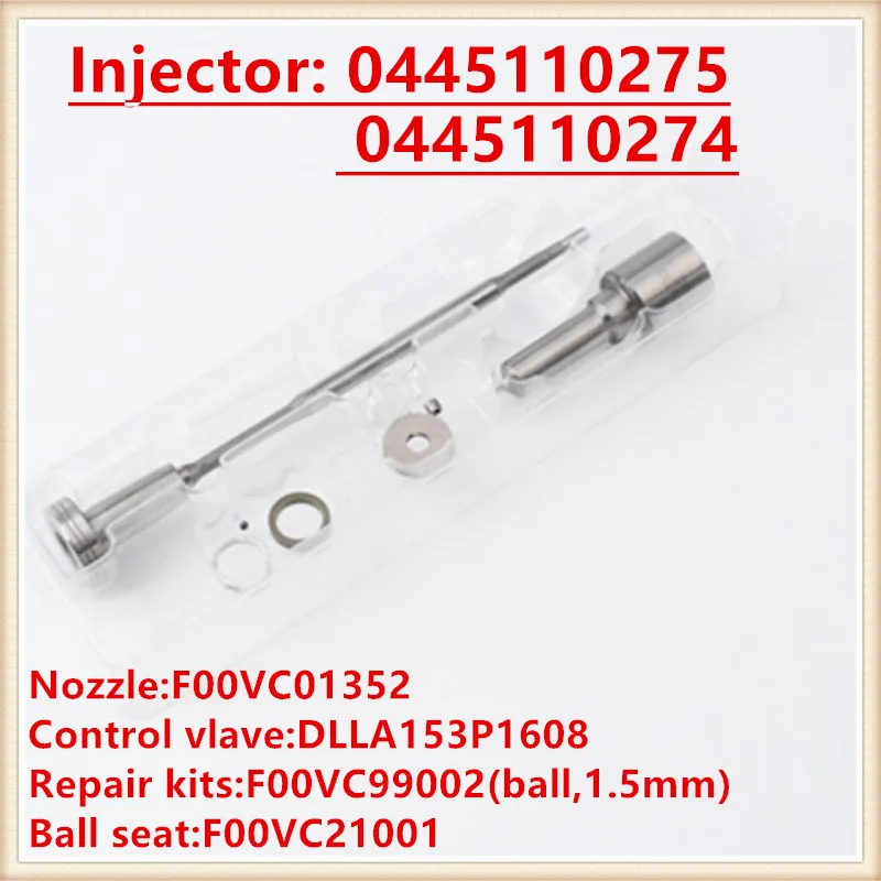 0445110275 / 0445110274 injector Overhaul Kits DLLA153P1608, F00VC01352 for injections 33800-4A500 0445110274 0445110275
0445110275 / 0445110274 injector Overhaul Kits DLLA153P1608, F00VC01352 for injections 33800-4A500 0445110274 0445110275