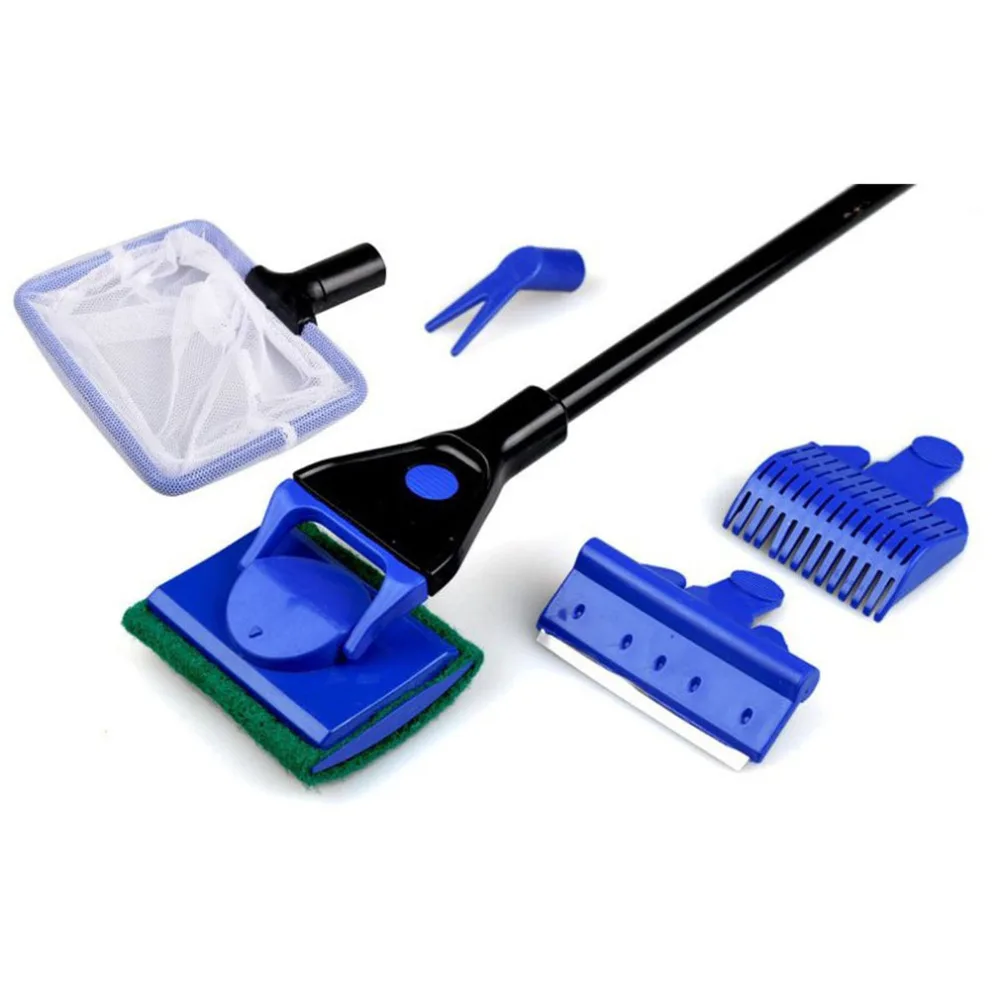 5 In 1 Aquarium Tank Cleaner Set Fish Net Gravel Rake Algae Scraper Grass Fork Sponge Brush Glass Fish Tank Cleaning Tools Hot
5 In 1 Aquarium Tank Cleaner Set Fish Net Gravel Rake Algae Scraper Grass Fork Sponge Brush Glass Fish Tank Cleaning Tools Hot