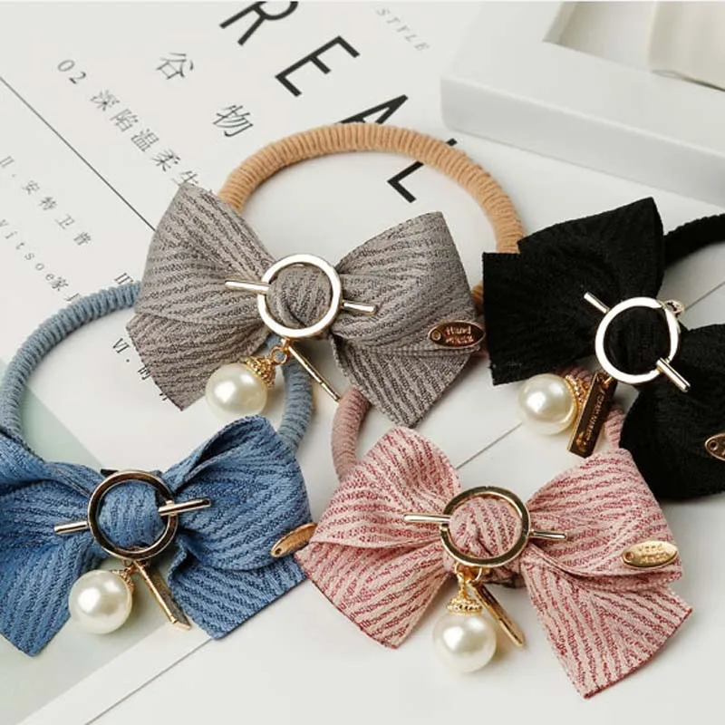 4pcs/lot Scrunchies Girls Bow Pearl Scrunchy Elastic Hair Bands Accessories for Womens Rubber Bands Hair Rings Ropes Ornaments
4pcs/lot Scrunchies Girls Bow Pearl Scrunchy Elastic Hair Bands Accessories for Womens Rubber Bands Hair Rings Ropes Ornaments