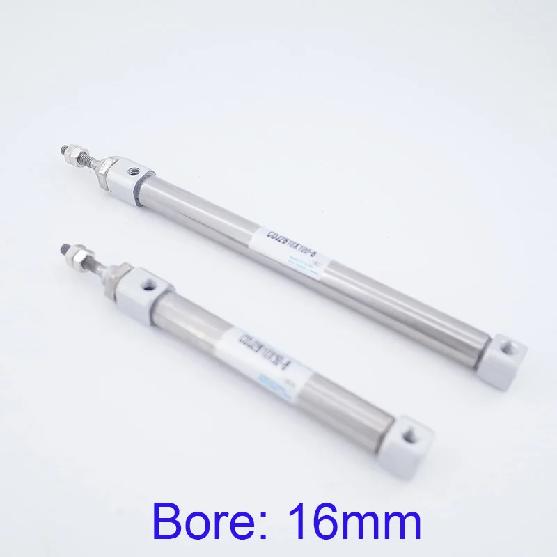 

High quality Stainless steel mini cylinders bore 16mm stroke 10mm to 200mm CDJ2B double acting small pneumatic piston cylinder