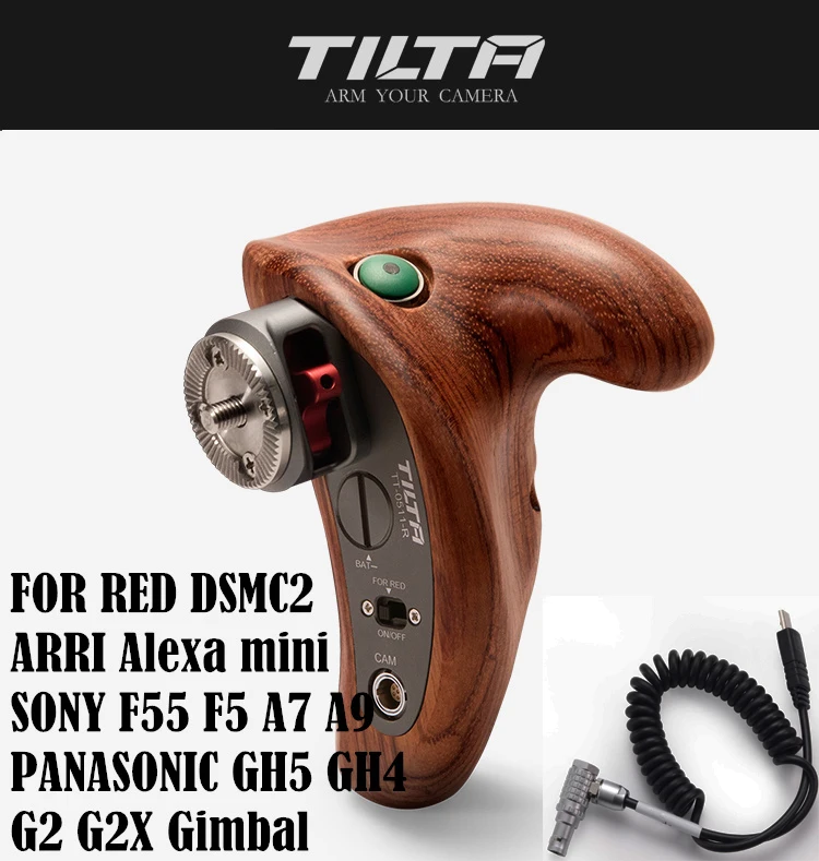 TILTA TT-0511-R Right Side Wooden Handle 2.0 with REC Trigger Right Button For SONY RED DSMC2 ARRI F55 GH5 A7 or G2X
TILTA TT-0511-R Right Side Wooden Handle 2.0 with REC Trigger Right Button For SONY RED DSMC2 ARRI F55 GH5 A7 or G2X