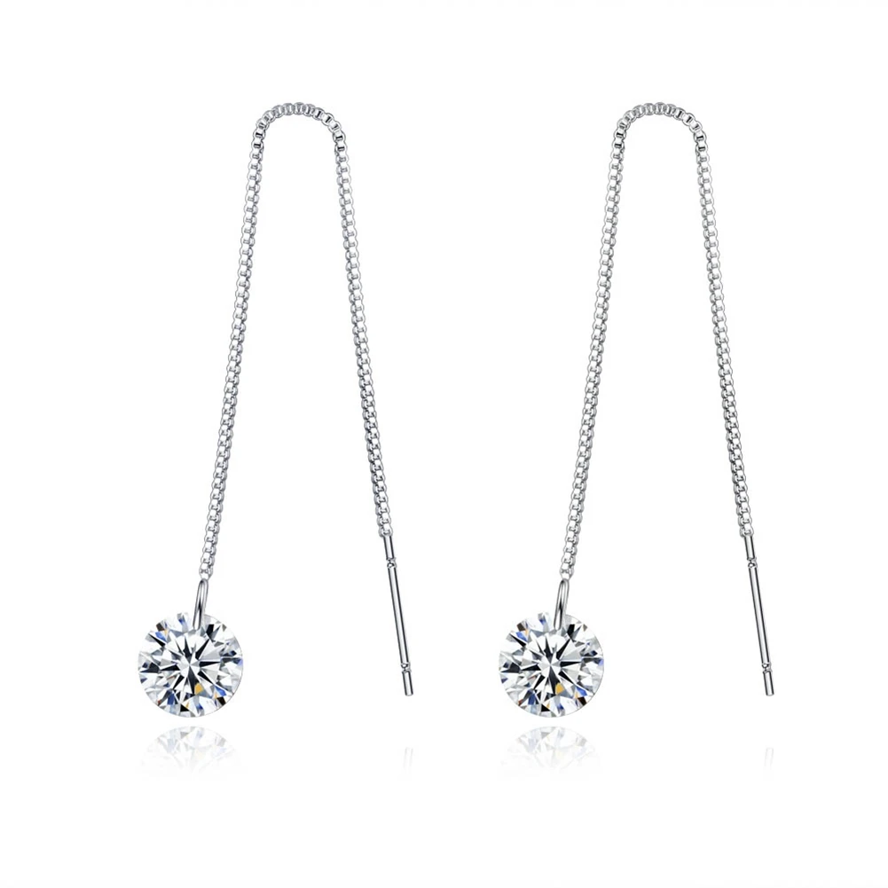 Fashion Jewelry Wholesale Silver Earring for women Long Chain Drop Fashion Silver Plated earrings LVCPVRMW
Fashion Jewelry Wholesale Silver Earring for women Long Chain Drop Fashion Silver Plated earrings LVCPVRMW