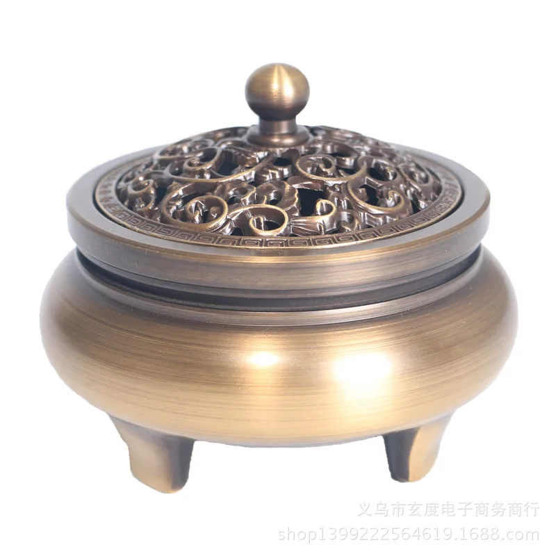 Drawing Process Beautifully Carved Brass Three Foot Burner Household Sandalwood Censer Antique Tea Ceremony Incense Burner
Drawing Process Beautifully Carved Brass Three Foot Burner Household Sandalwood Censer Antique Tea Ceremony Incense Burner