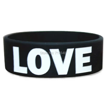 100pcs Love wristband silicone bracelets rubber cuff wrist bands bangle free shipping by FEDEX 
100pcs Love wristband silicone bracelets rubber cuff wrist bands bangle free shipping by FEDEX