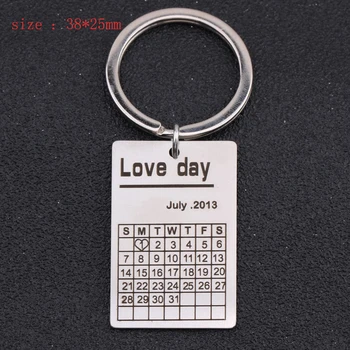 Engraved Love Day Fashion Calendar Keychain For Couple Wedding Anniversary Baby Birth Memorial Best Friend Birthday Gift 
Engraved Love Day Fashion Calendar Keychain For Couple Wedding Anniversary Baby Birth Memorial Best Friend Birthday Gift