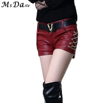 2019 Spring Women Bodycon Shorts Femme Pu Leather Lady Slim Casual Skinny High Waist Shorts Boots Short Feminino Black Red S~XL
2019 Spring Women Bodycon Shorts Femme Pu Leather Lady Slim Casual Skinny High Waist Shorts Boots Short Feminino Black Red S~XL