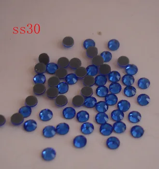 

SS30 (4.6-4.8mm) .40gross/5760pcs high quality level free shipping glass hot fix dmc loose beads rhinestones for motif stones