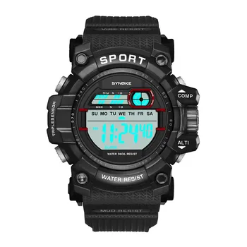 SYNOKE Digital LED Pedometer Run Step Walking Distance Calorie Outdoor Wrist Men Waterproof Sport Fitness Watch Bracelet L1127
SYNOKE Digital LED Pedometer Run Step Walking Distance Calorie Outdoor Wrist Men Waterproof Sport Fitness Watch Bracelet L1127