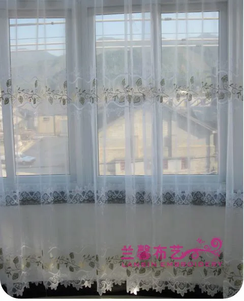 Embroidered window screening white paragraph all-match curtain cloth shade cloth
Embroidered window screening white paragraph all-match curtain cloth shade cloth