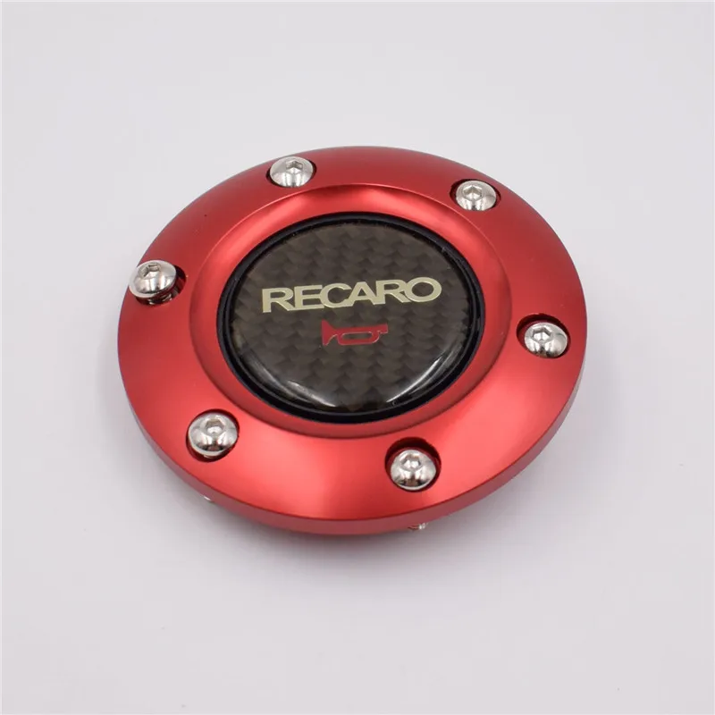 Car Styling Carbon Fiber RECARO Racing Car Steering Wheel Horn Button Speaker Control Cover + Aluminum Black/Red/Blue Edge
Car Styling Carbon Fiber RECARO Racing Car Steering Wheel Horn Button Speaker Control Cover + Aluminum Black/Red/Blue Edge