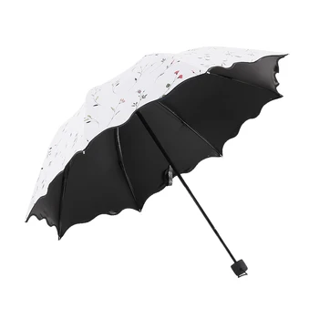 Becautiful Flower 3 Folding Umbrella Woman Anti UV Sun Protection Umbrellas Windproof Black Coating 8K Parasols Umbrellas
Becautiful Flower 3 Folding Umbrella Woman Anti UV Sun Protection Umbrellas Windproof Black Coating 8K Parasols Umbrellas