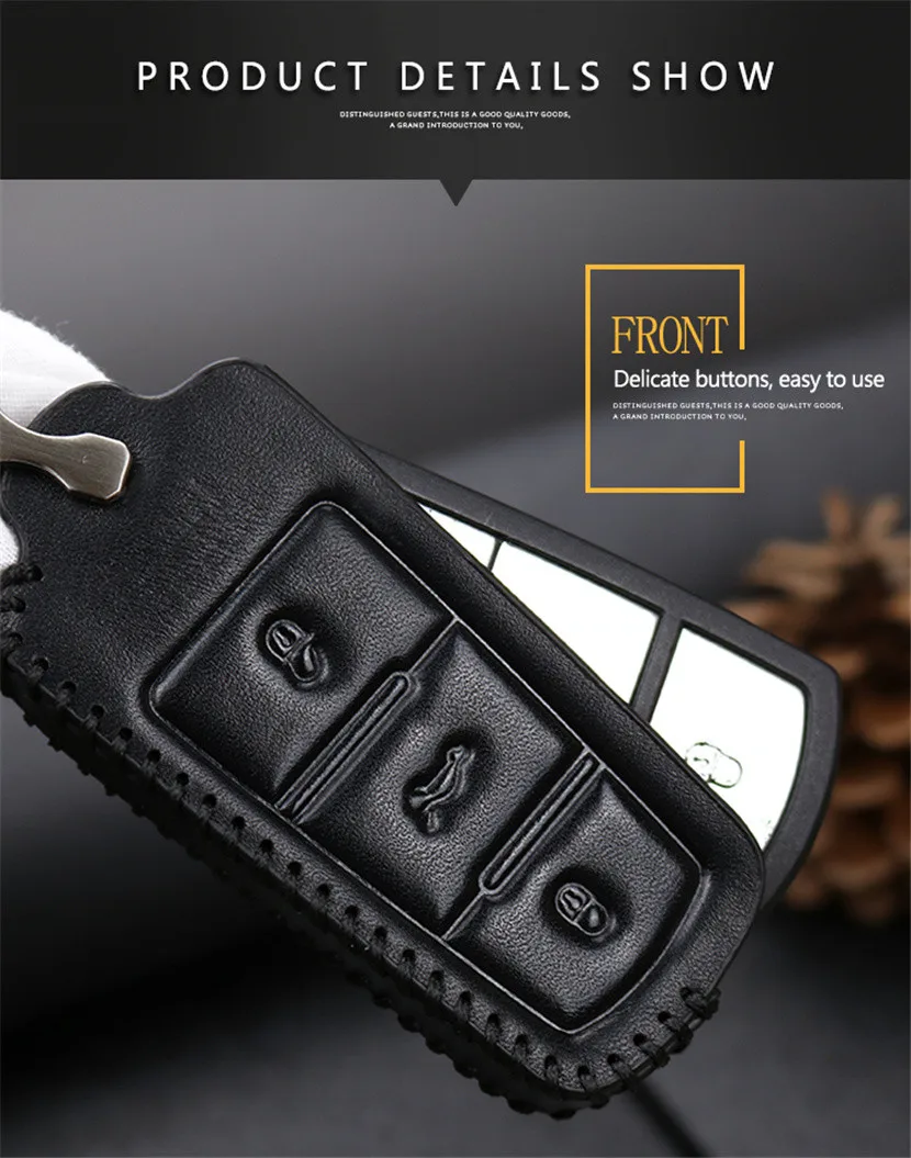 Key Case Cover Chain For VW (4)
