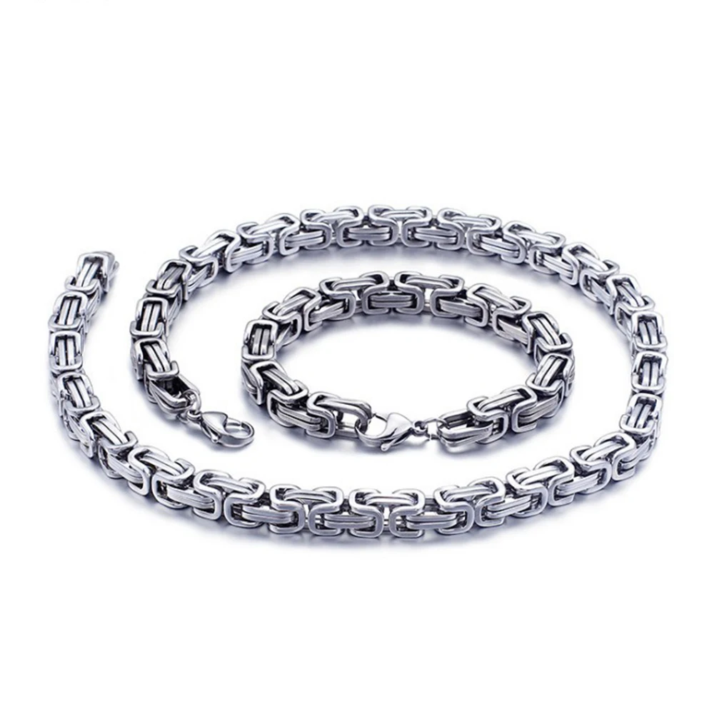 5/6/8mm Charming Bike Jewelry 316L Stainless Steel Silver/Gold/Black Byzantine Box Chain Mens Women Necklace/Bracelet 7.9-24inch
5/6/8mm Charming Bike Jewelry 316L Stainless Steel Silver/Gold/Black Byzantine Box Chain Mens Women Necklace/Bracelet 7.9-24inch