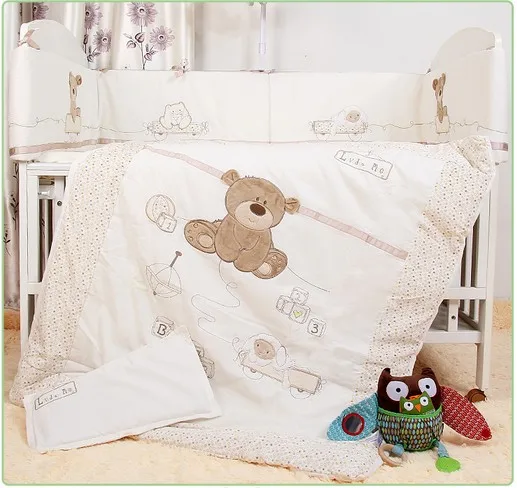 Promotion! 7pcs Baby Bedding for Crib Baby Bed Linens for Girl Boy Cartoon Bear Cot Bumpers ,include(bumpers+duvet+sheet+pillow)
Promotion! 7pcs Baby Bedding for Crib Baby Bed Linens for Girl Boy Cartoon Bear Cot Bumpers ,include(bumpers+duvet+sheet+pillow)