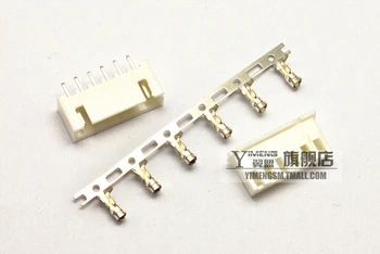 

50Set/Lot XH2.54 2.54mm 6Pin 6P Straight Needle 180 degree Male Pin Header + Terminal + Female Housing Connector