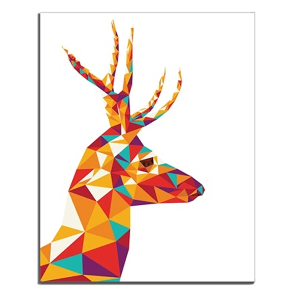 No Frame Color Block Stitching Deer Sample Canvas Oil Painting Poster Creative Living Room Kids Room Bedside Unique Gift On Wall
No Frame Color Block Stitching Deer Sample Canvas Oil Painting Poster Creative Living Room Kids Room Bedside Unique Gift On Wall