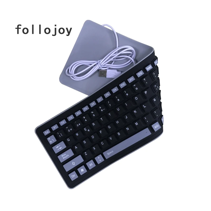English Spanish keyboard 103 Key Compact USB Soft Silicone Waterproof Keyboard For PC Laptop
English Spanish keyboard 103 Key Compact USB Soft Silicone Waterproof Keyboard For PC Laptop