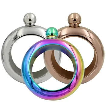 Wine Bottle Bracelet Hip Flask Silver Rainbow Copper Grade 304 Stainless Stee Whiskey Drinkware Accessories
Wine Bottle Bracelet Hip Flask Silver Rainbow Copper Grade 304 Stainless Stee Whiskey Drinkware Accessories
