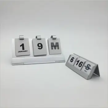 Aluminum Perpetual Calendar DIY Metal Creative Home Office Ornaments Gift For Friends E703
Aluminum Perpetual Calendar DIY Metal Creative Home Office Ornaments Gift For Friends E703