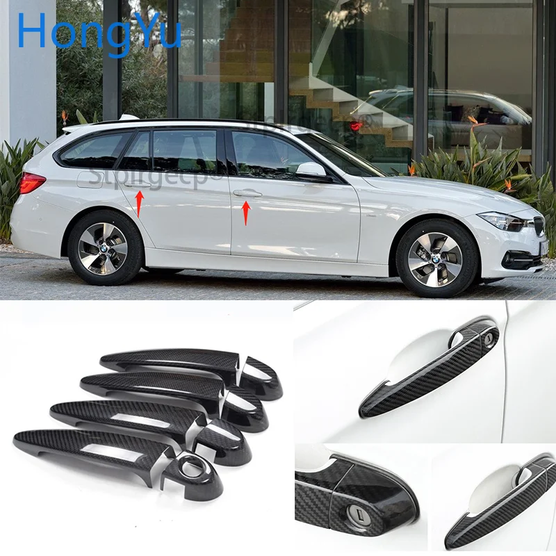 4 x DOOR HANDLE 100mm long CAR DECAL STICKERS ADHESIVE For BMW //////M