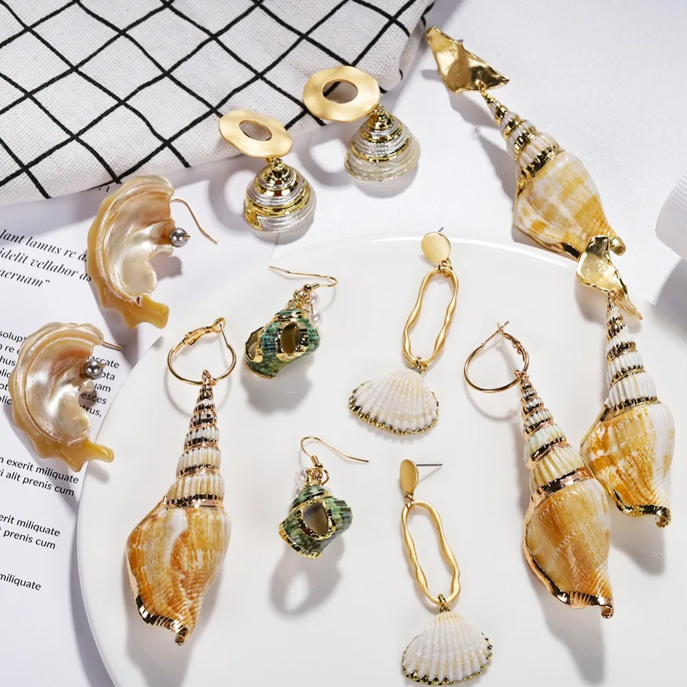 Vedawas 2019 New Jewelry Wedding Shell Drop Earrings Jewelry Earrings for Women Mix Designs Boho Summer Conch Bijoux xg2586
Vedawas 2019 New Jewelry Wedding Shell Drop Earrings Jewelry Earrings for Women Mix Designs Boho Summer Conch Bijoux xg2586