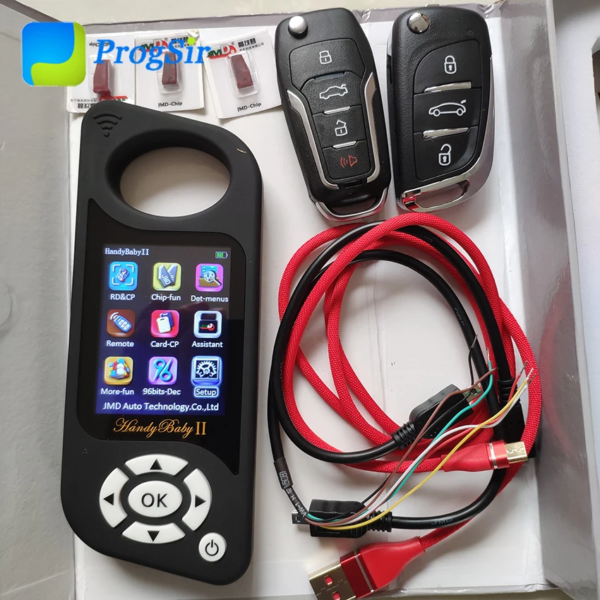 JMD Handy Baby II 2 English Spanish Language With G Function and 96 bit 48 Chip Clone Function Package Come With 3pcs Red Chip
JMD Handy Baby II 2 English Spanish Language With G Function and 96 bit 48 Chip Clone Function Package Come With 3pcs Red Chip
