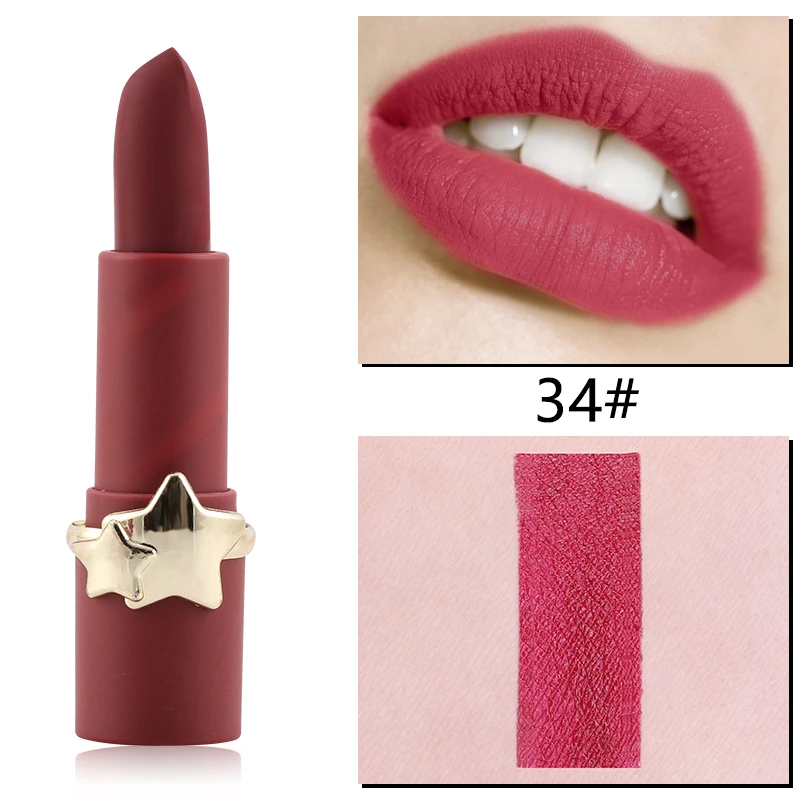 12 Colors Pure Matte Lipstick Liquid Lip Gross Waterproof Long-lasting Pigment Velvet Easy Colorizing Sexy Lips Star Lipstick
12 Colors Pure Matte Lipstick Liquid Lip Gross Waterproof Long-lasting Pigment Velvet Easy Colorizing Sexy Lips Star Lipstick