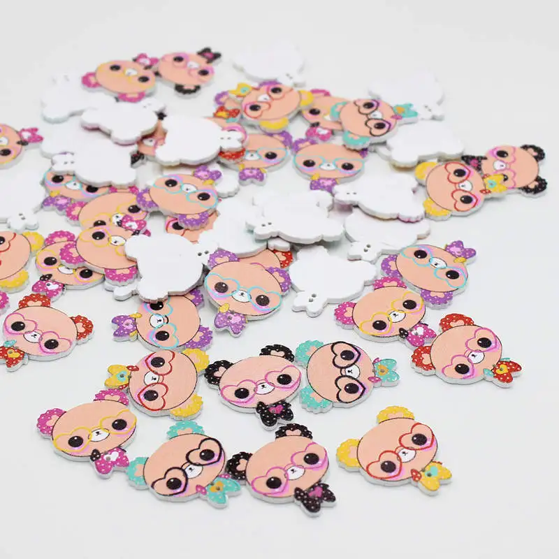 20/50pcs Random Mix 2 Holes Bear Shape Wooden Buttons Sewing Scrapbook Decorative Button 28x30mm Sewing Supplies
20/50pcs Random Mix 2 Holes Bear Shape Wooden Buttons Sewing Scrapbook Decorative Button 28x30mm Sewing Supplies