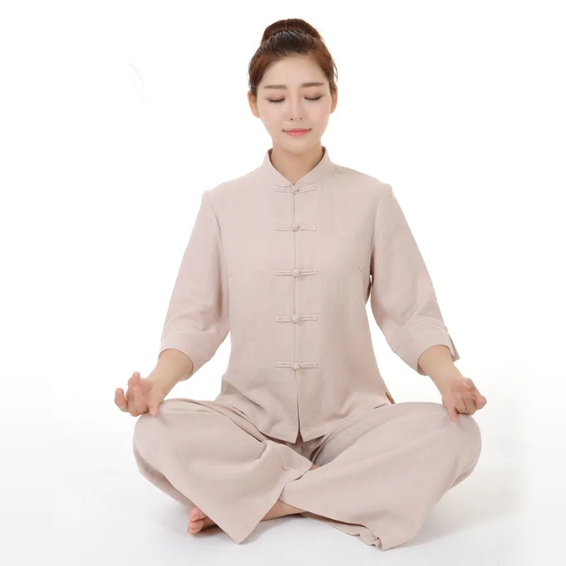 New Chinese Kung Fu Yoga Suit Tai Chi Clothing Half Sleeve Martial Art Uniform Wushu Taiji Taijiquan practice sets for Women
New Chinese Kung Fu Yoga Suit Tai Chi Clothing Half Sleeve Martial Art Uniform Wushu Taiji Taijiquan practice sets for Women